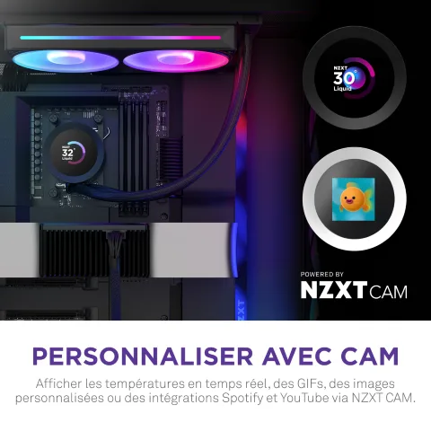 NZXT Kraken Plus 240 RGB - 240mm - Noir — vue 8