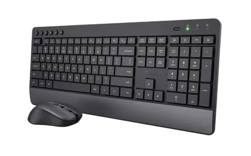 Trust Trezo - Clavier/Souris/Noir/Sans fil