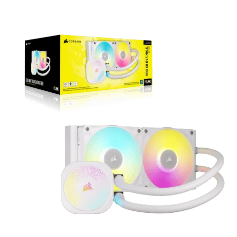 Corsair iCUE LINK TITAN 240 RX RGB Blanc AIO/240mm — vue 7