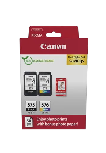 Canon PIXMA TR4755i Black + Cartouche d'encre PG-575/CL-576 pack 2 couleurs — vue 5