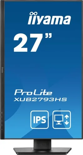 Iiyama XUB2793HS-B7 - 27" FHD 100Hz IPS 1ms Pivot Adaptive Sync — vue 2