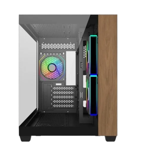 Cooler Master Elite 481 Wood Noir - mT/Sans Alim/mATX — vue 2