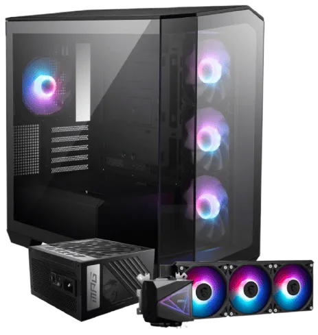 MSI MAG PANO M100R PZ Noir + MPG A1000GS + CORELIQUID I360
