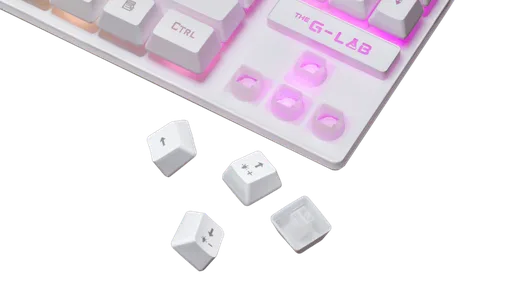 The G-LAB Keyz Caesium TKL - Membrane - Filaire - RGB - Blanc — vue 3