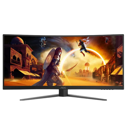 AOC CU34G4 - 34" CURVE UWQHD 180Hz Fast VA 0.5ms Adaptive Sync FreeSync Premium — vue 4
