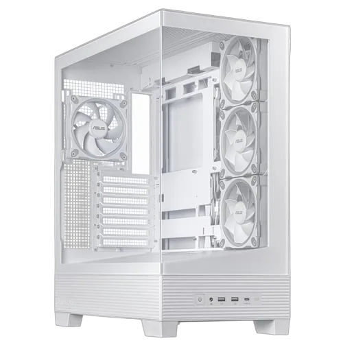 Asus Prime A31 PLUS TG ARGB Blanc - MT/Sans Alim/ATX
