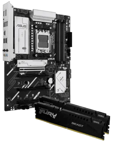 Asus PRIME B850-PLUS WIFI + Fury 2x16Go 6000MHz C30