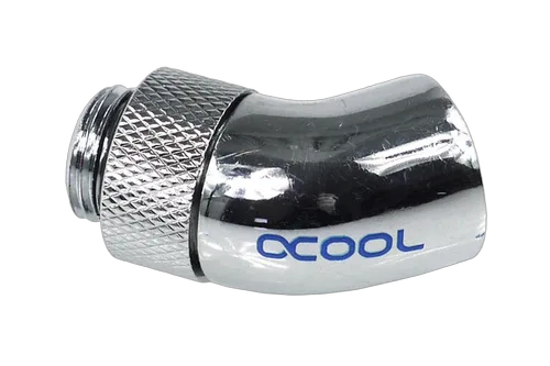 Alphacool HF Coude 45° rotatif - 1/4" Mâle / Femelle Chrome — vue 3