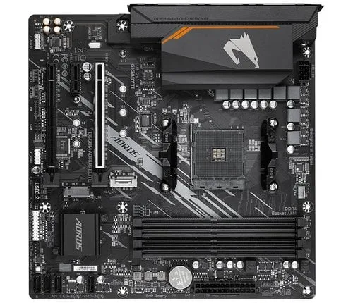 Gigabyte B550M AORUS ELITE — vue 2