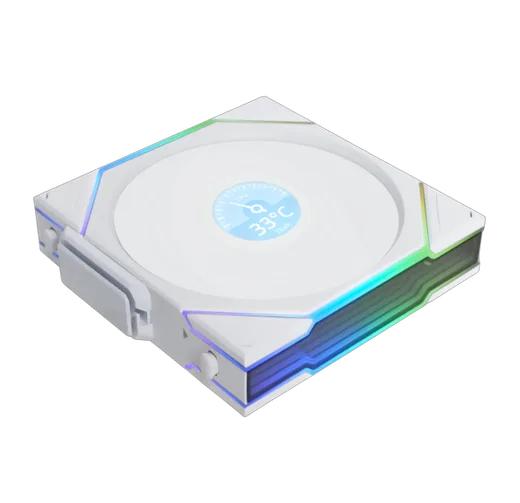 Lian-Li UNI FAN TL Sans fil LCD ARGB PWM + Contrôleur Reverse Blade - Pack 3x120mm - Blanc — vue 2