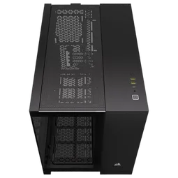 Corsair 2500X Tempered Glass mATX MT - Black/Obsidian Alum — vue 2