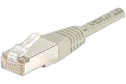 Cordon Cat 6, 4P Moule 0.50 m FTP Rouge