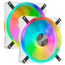 Corsair Kit x2 iCUE QL140 RGB Blanc 140mm - CO-9050106-WW