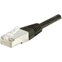 Patch RJ45 cat6 FTP 15cm Noir