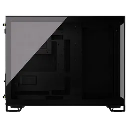 Corsair 2500X Tempered Glass mATX MT - Black/Obsidian Alum — vue 3