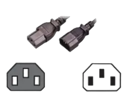 Câble alimentation CEE 7/7 - 2m - Noir
