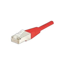 Cordon Cat 6, 4P Moule 1.00 m FTP Rouge