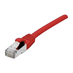 Cable Cat.6A S/FTP LS0H Rouge Snagless - 0.5m 