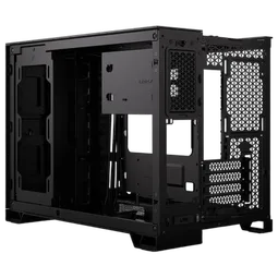 Corsair 2500X Tempered Glass mATX MT - Black/Obsidian Alum — vue 5