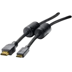 Câble mini HDMI vers HDMI Highspeed mâle/mâle - 2m