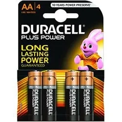 Duracell Lot de 4 Piles Alcaline 1,5V LR06