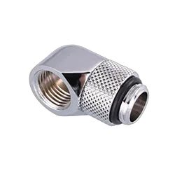 Fitting coudé rotatif 90° argent - 14mm