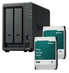 Synology DS725+ - 2 baies avec 2 disques de 8To HAT3310-8T