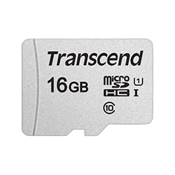 Transcend Micro SDHC 16Go Class 10 + Adapt TS16GUSD300S-A