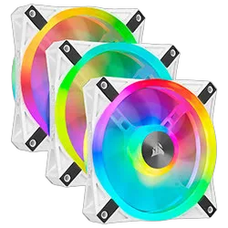 Corsair Kit de trois ventilateurs QL120 RGB Blancs 120mm - CO-9050104-WW