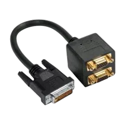 Adaptateur DVI-I vers 2xVGA mâle/femelle — vue 1