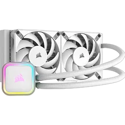 Corsair iCUE H100i RGB ELITE Liquid CPU Cooler - 240mm - Blanc