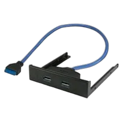Panneau Frontal 2 ports USB3.0 sur emplacement 3.5" — vue 1