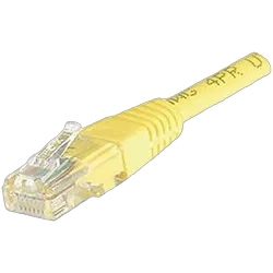 Cordon Cat 6, 4P Moule 3.00 m FTP Jaune
