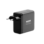 Port Chargeur écran OLED GaN 140W 3 ports + Câble USB-C - 2m, miniature 2
