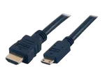 MCL Samar Câble HDMI/Mini HDMI Highspeed + Ethernet mâle/mâle - 1m - Noir