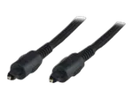 Câble Toslink HQ mâle/mâle - Tressé - 5m - Noir